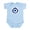 Sky Blue, variant on CafePress - Evil Eye Infant Bodysuit - Baby Light Bodysuit, Size Newborn - 24 Months