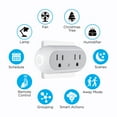 thumbnail image 5 of Smart Dual Plug - WiFi Remote App Control for Lights & Appliances; Compatible with Alexa and Google Home Assistant, No Hub Required, 5 of 10