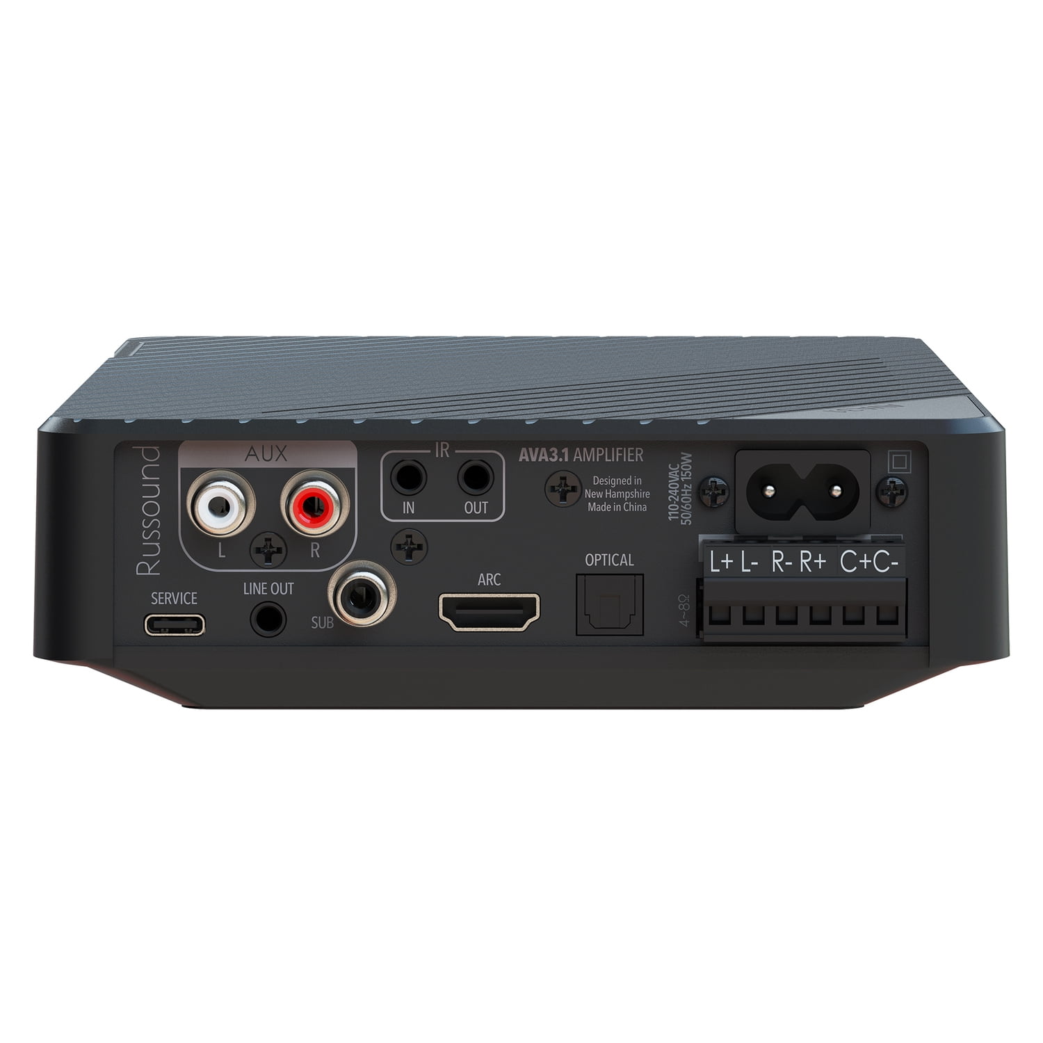 Russound 2800-853975 50 Watts Continuous Power 3.1 Channel Audio Power Amplifier w/ Mounting Hardware