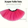 thumbnail image 3 of Akiihool Tutu for Toddler Girls Kids Girls Holiday Party High Waisted Ballet Skirts Party Princess Prints Dance Skirt(Black,3-8 Years), 3 of 3