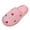 Hot Pink, variant on Women's Slippers Open Back Flat with Cute Heart Embroidery Print Thick Soft Fuzzy Warm Fleece Lining Non-Slip Cushioned Home Slides Romantic Cozy Footwear for Valentine's Day Gift