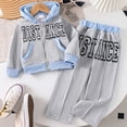 thumbnail image 2 of Emitonse Toddler Boys Girls Clothes Girls' winter Cute Casual Long Sleeved Coat + Long Pants Set Grey,Size 4 Years, 2 of 5