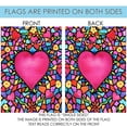 thumbnail image 5 of Toland Home Garden Kaleidoscope Heart Valentines Day Valentine Garden Flag Double Sided 28x40 Inch, 5 of 5