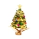 thumbnail image 3 of Mini árbol de Navidad iluminado, centro de mesa, adorno navideño, decoración navideña Verde, 3 of 9