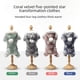 thumbnail image 1 of Ropa de franela para perros de cuatro patas, cálida y resistente al frío, con ositos de peluche, lindas prendas con capucha, ropa transformable para mascotas, 1 of 5
