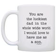 thumbnail image 2 of ThisWear Dad Gifts from Son You Are Luckiest Dad in World Perfect Gifts for Dad 11 ounce Coffee Mug, 2 of 4