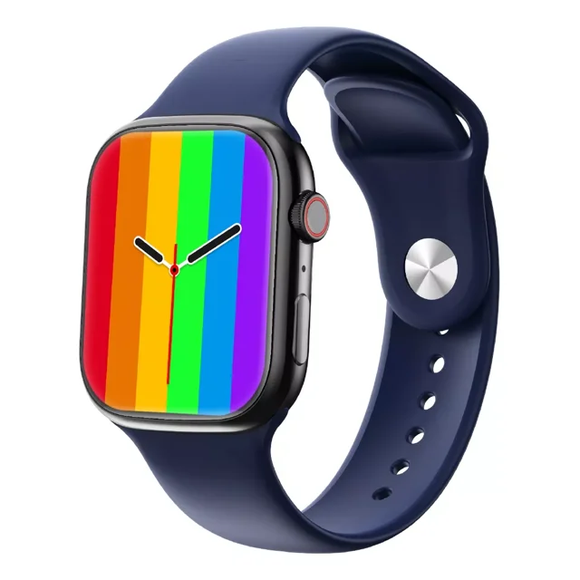 Smartwatch T900 Pro Max Bluetooth Tactil Deportivo Llamadas Caja Azul Malla Azul