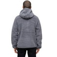 thumbnail image 3 of BRANDIT INDIVIDUAL WEAR Adult Male Hooded Fleece Quarter Zip Pullover, Color: Anthracite, Size: XXL, 3 of 7