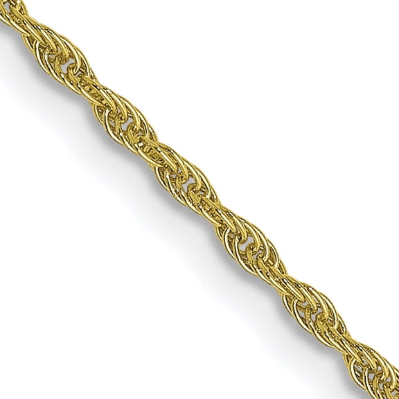 Jewelry by Sweet Pea 10K Yellow Gold 1.3mm Loose Rope Chain