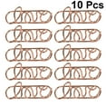 thumbnail image 2 of 10Pcs Mini Paper Clips Cartoon Shape Stationery Clear Binder Clips Photos Tickets Notes Letter Paper Clip Stationery(Rose Gold), 2 of 8