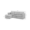 thumbnail image 3 of Better Homes & Gardens Modular Sectional Sofa with Storage Ottoman, Grey, 3 of 12