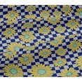 thumbnail image 5 of oneOone Viscose Jersey Blue Fabric Sunflower Floral Craft Projects Decor Fabric Printed By The Yard 60 Inch Wide, 5 of 5