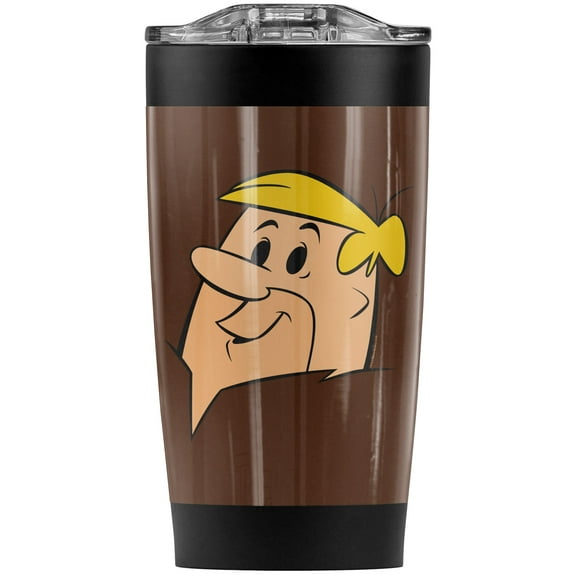 The Flintstones/Barney Face Stainless Steel Tumbler 20 oz Coffee Travel Mug/Cup, Vacuum Insulated & Double Wall with Leakproof Sliding Lid | Great for Hot Drinks and Cold Beverages
