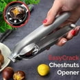 thumbnail image 5 of 1 Pc 6.89" Chestnut Opener, Chestnut Cutter, Chestnut Peeler, Chestnut Clip Nut Crackers Sheller, Chestnut Pliers - 304 Stainless Steel Kitchen Tools, Ergonomic Design, Silver, 5 of 9