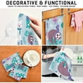thumbnail image 7 of GZHJMY Christmas Sloth Dino Llama Kitchen Towels Set of 1 Dishcloths Hand Towels Tea Towels Ultra Absorbent for Cleaning Washing Drying Dishes Tableware 28'' x 18'', 7 of 7