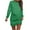 Green, variant on Sentmoon Womens Dresses Fall Long Sleeve Crew Neck Work Dress Solid Color Loose Breathable Oversized Womens Dresses Active for Christmas Dinner Green XXXL