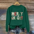 thumbnail image 4 of EchfiProm Funny Christmas Sweatshirts for Women Sweatshirt Oversized Lightweight Pullover Long Sleeve Cat Print Womens Clothes, 4 of 4