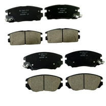 BST BSSP Front & Rear Ceramic Brake Pads Compatible with 2010 2011 2012 2013 2014 2015 2016 2017 Chevrolet Equinox GMC Terrain, Disc Brake Pad Kit P-1421 P-1275 Replacement