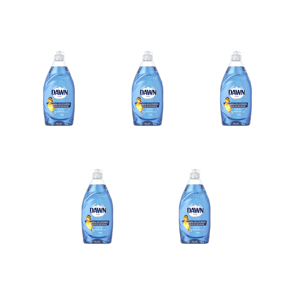 Dawn Ultra Dishwashing Liquid – Original (5 × 16 fl oz) 5 pack bottles