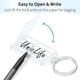 thumbnail image 2 of 5cm Heavy Duty Plastic Key Tag Set - White Item Tags with Blank Paper Labels and Split Rings (Pack of 20), 2 of 5