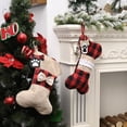 thumbnail image 6 of 2 Pcs Pet Dog Christmas Stockings, Buffalo Plaid Large Bone Shape Pets Stockings For Dogs Christmas Decorations, 6 of 6
