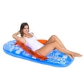 thumbnail image 3 of Pool Central 65" Inflatable 1-Person Jumbo Flip-Flop Pool Float - Blue/Red, 3 of 6