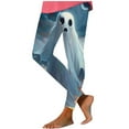 thumbnail image 6 of Abomasnow Women's Halloween Leggings Plus Size Horror Print Costumes Peached Legging High Waist Tight Pants Slim Fit Halloween Costumes Fall Daily Clothes, 6 of 7