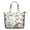 Alphabet Dinosaur Names, variant on Beige Cartoon Dinosaurs Palms Pattern Travel Tote Bags for Women Carry On,Large Weekender Bags for Women Travel,Multi Functional Duffle Bag for Work,Shopping,Sports