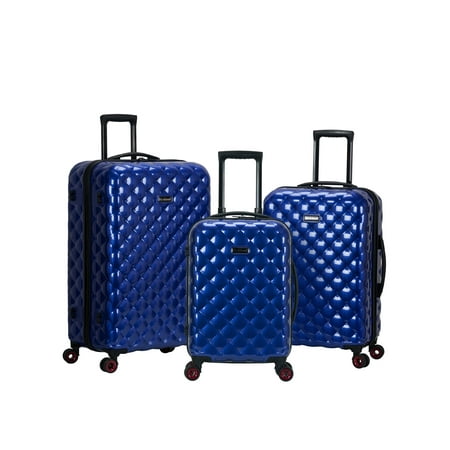 Rockland Luggage Quilt 3-Piece Hardside Polycarbonate Luggage Set F238