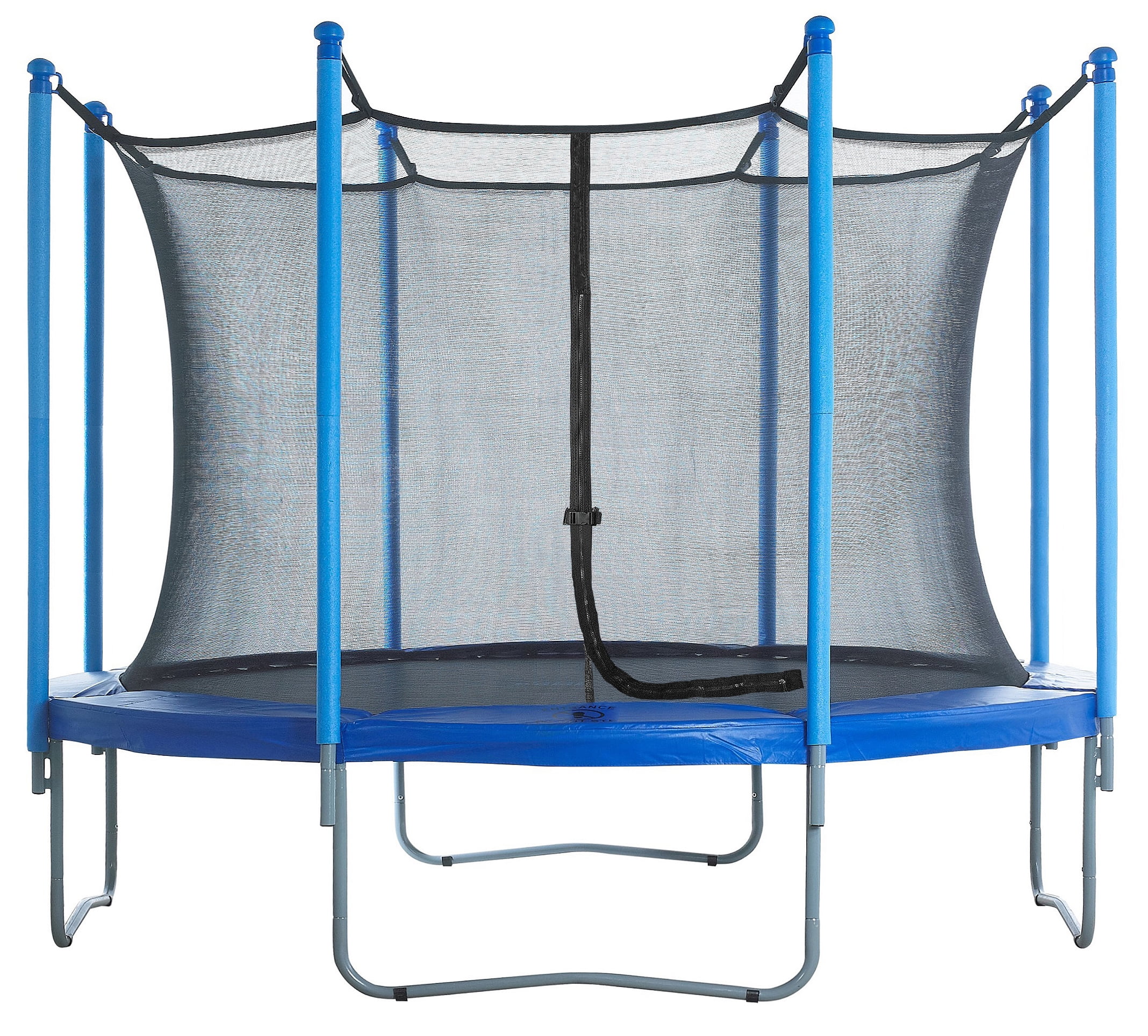 Machrus Upper Bounce Trampoline Safety Enclosure Net, Fits 10 FT Round Frame, Using 8 Poles (or 4 Arches) - Adjustable Straps- Net Only