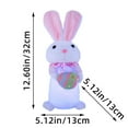 thumbnail image 4 of Kdkad Multicolor Luminous Easter Bunny Doll - 12.6×5 Inch Cloth+Plastic - Egg/Carrot Design Soft Glow Christmas Easter Decorations Desktop Ornaments New Year Gift, 4 of 7