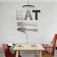 thumbnail image 4 of EAT Sign, Fork and Spoon Wall Decor, Rustic Wood Eat Decoration,Decoration Hang Wood Letters for Wall Art(Gray), 4 of 6