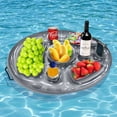 thumbnail image 1 of Queilt pessimistic Inflatable Pool Bar, Portable Inflatable Pool Bar, Floating Pool Bar, Floating Pool and Spa Tray for Parties, Pools, Gatherings, Beaches (70*50cm), 1 of 4