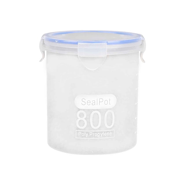 Contenedores de Almacenamiento de Alimentos,Latas de Plástico Selladas para Cereales Snacks Diversos,Cajas de Almacenamiento de Refrigerador de Cocina Transparentes a Prueba de Fugas,Contenedores de A
