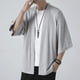 thumbnail image 5 of Kimonos ligeros para hombre, ropa tradicional japonesa, cárdigan abierto, capa, haori, yukata, chaqueta, abrigo negro., 5 of 6