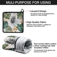 thumbnail image 7 of Green Boho Plant Pattern Kitchen Oven Mitt and Pot Holder Sets 2 Pcs for Baking, Cooking and Grilling, Heat Resistant Up To 392 °F, 7 of 7