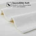 thumbnail image 2 of Superior Solid Flannel Cotton Sheet Set, Twin XL, Ivory, 2 of 10
