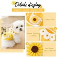 thumbnail image 3 of Dog Shirts for Small Dogs Cute Sunflower Puppy Cat T-Shirts Lightweight Soft Cotton Summer Pet Vest Clothes(Yellow) - X-Small, 3 of 7