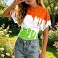 thumbnail image 2 of Tfken Soft Tops For Girls Comfy Daily Wear Holiday Summer Short Sleeve Crew Neck Tshirts Tees With Ice Print Comfortable T-Shirts Toddler Classic Clothes Size 13-14 Years, 2 of 4