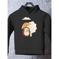 thumbnail image 3 of Cute Hedgehog With Umbrella Hoodie Toddler -Image by Shutterstock,  4 Toddler, 3 of 4
