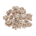 thumbnail image 4 of 50pcs de con Forma de Flor, Arbol corte de rebanadas de para Decoración de Ceremonias y Celebraciones 2 cm Macarena Colgante de adorno de madera, 4 of 8