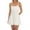 White, variant on White Graduation Dress for Women 2023 Sweet Cute Ruffle A Line Flare Flowy Short Mini Dress Country Concert Dresses