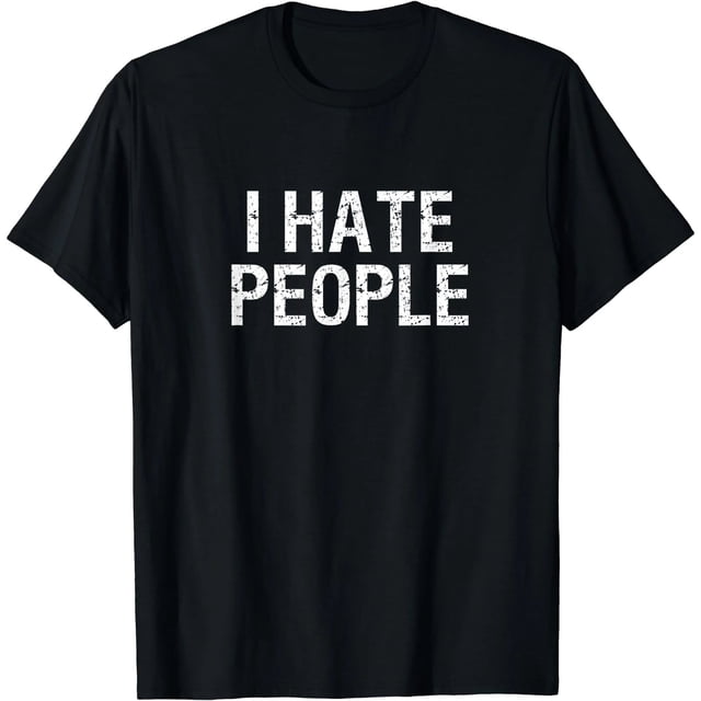 Camiseta para Mujer con la Frase Divertida: ODIO A LA GENTE