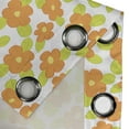 thumbnail image 4 of Ambesonne Orange Grommet Curtain, Girls Doodle Floral, 50" x 84", Apple Green Orange, 4 of 6