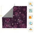thumbnail image 2 of Uemuo Snowflakes and Hearts Pattern Dish Drying Mat,16*18 inch Absorbent Dish Drainer Kitchen Counter,Large Size Dish Drying Pad for Countertops,Sinks,Draining Racks, 2 of 6