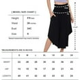 thumbnail image 6 of Women's Plain Smocking Flair Bell Bottom Skirt for Casual and Daily Dresses(Green X-Large Size), 6 of 6