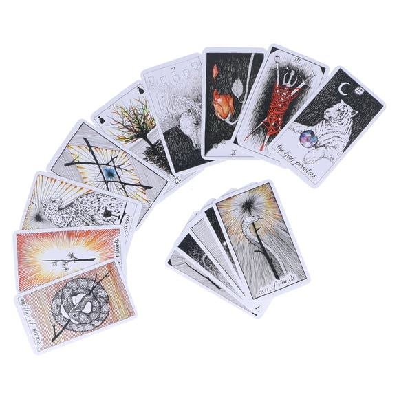 Divination Tarot Cards,Wild Tarot Cards Unknown Tarot Deck Board Game Tarot Cards Rugged and Tough