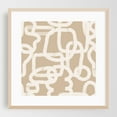thumbnail image 2 of Geometric Doodles Beige - Drawing Abstract Minimalist Line Art Modern Art Geometric Boho Mid-Century Modern Unframed Wall Art Print 18 x 18 inches, 2 of 9