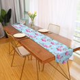 thumbnail image 3 of GZHJMY Christmas Flamingo Snowflake Table Runner Seasonal Table Cloth Runner for Kitchen Dining Table Wedding Party Holiday Coffee Dining Home Decor 13 x 70 Inches, 3 of 7