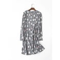 thumbnail image 2 of FEREMO Women's Sleepwear Knitted Cotton Sleep Shirts Cute Cartoon Cozy Long Sleeve Sleep Dresses 2 Pack Home Wear, 2 of 6